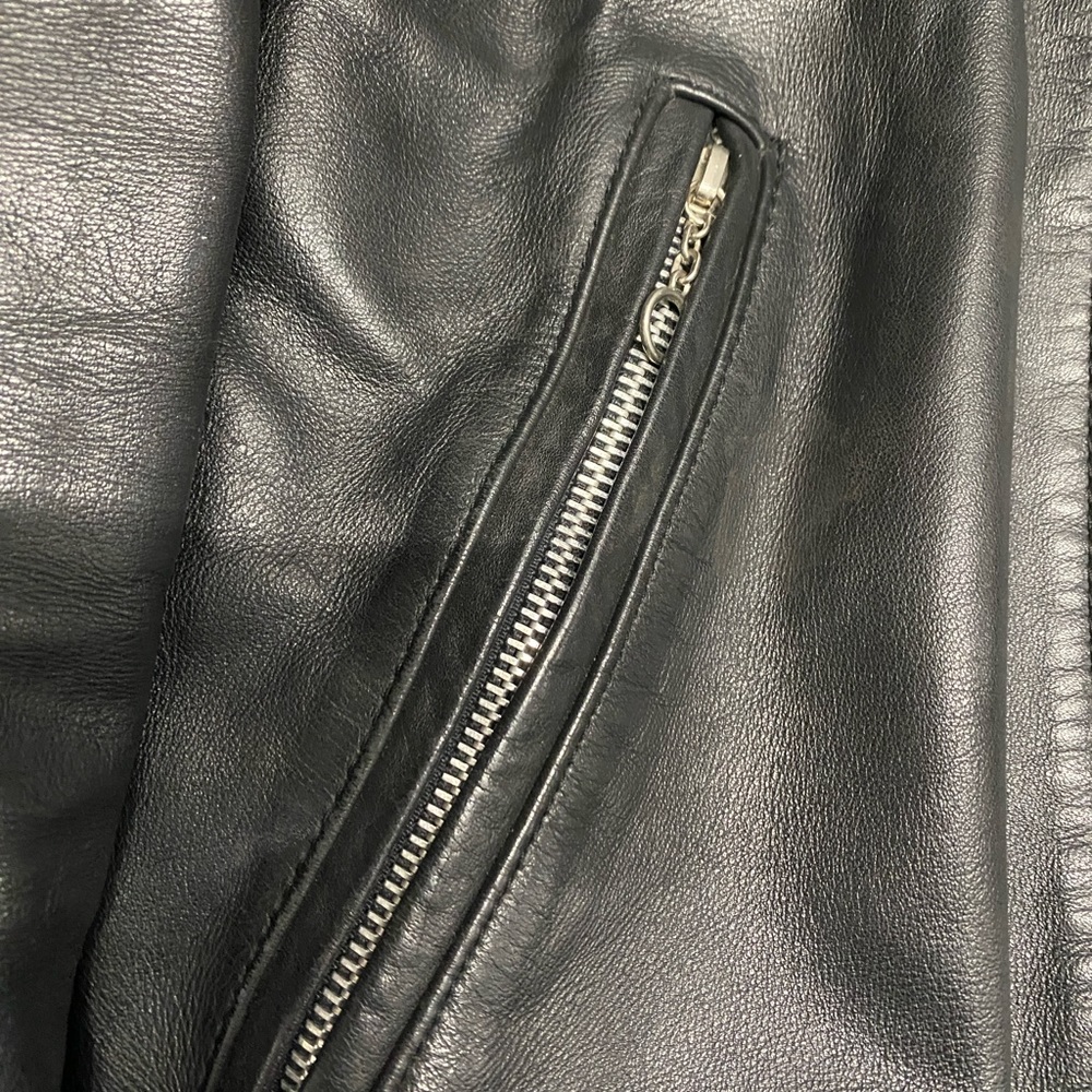 Vintage 70’s Berman’s NYC Leather Motorcycle Jacket - Picture 7 of 16